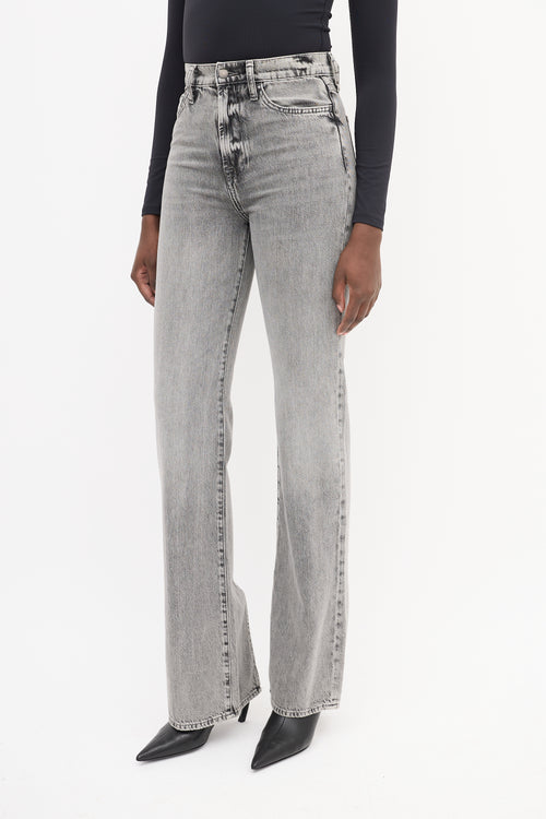 7 For All Mankind Grey Easy Boot Slim Jeans