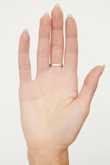 Fine Jewelry 18K White Gold Open Floral Carved Ring