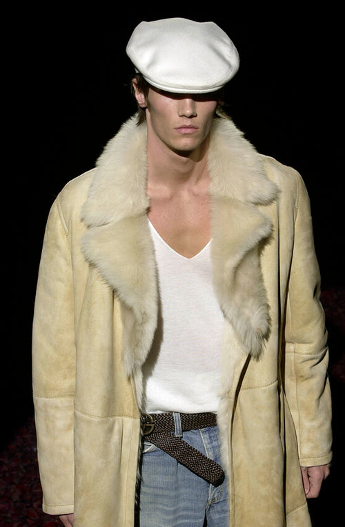 Gucci FW 2001 Shearling Long Coat