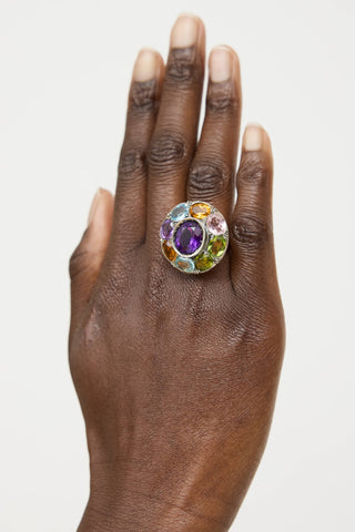 Fine Jewelry9K Yellow Gold Crystal Ring