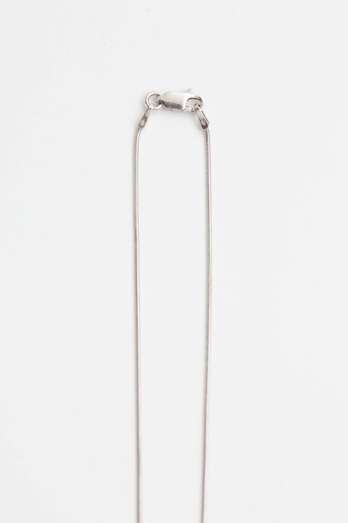 Fine Jewelry Sterling Silver and Diamond Spinel Flower Drop Necklace