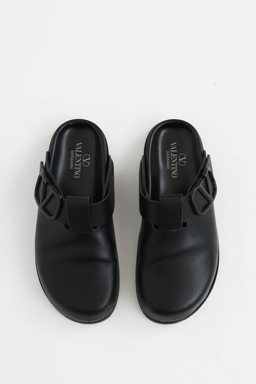 Leather Clog Mule