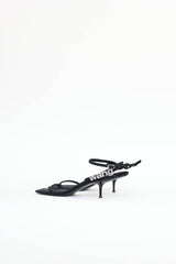 Alexander Wang Crystal Logo Sandal