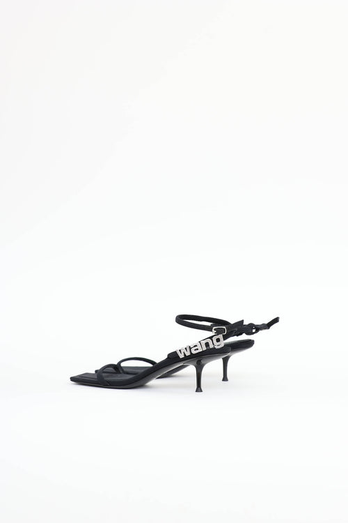 Alexander Wang Crystal Logo Sandal