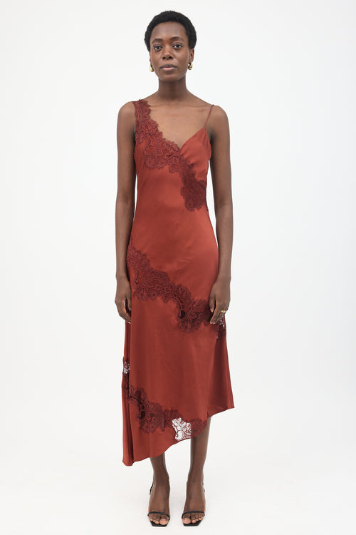 A.L.C. Satin & Lace Stella Slip Dress