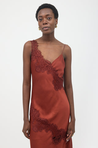 A.L.C. Satin & Lace Stella Slip Dress