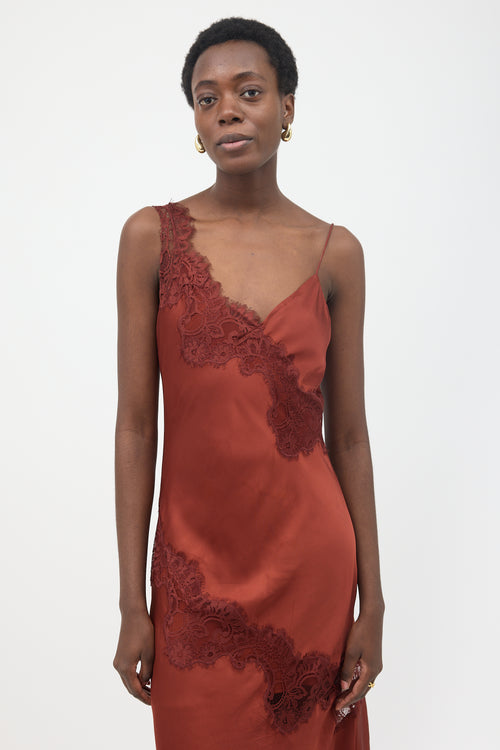 A.L.C. Satin & Lace Stella Slip Dress