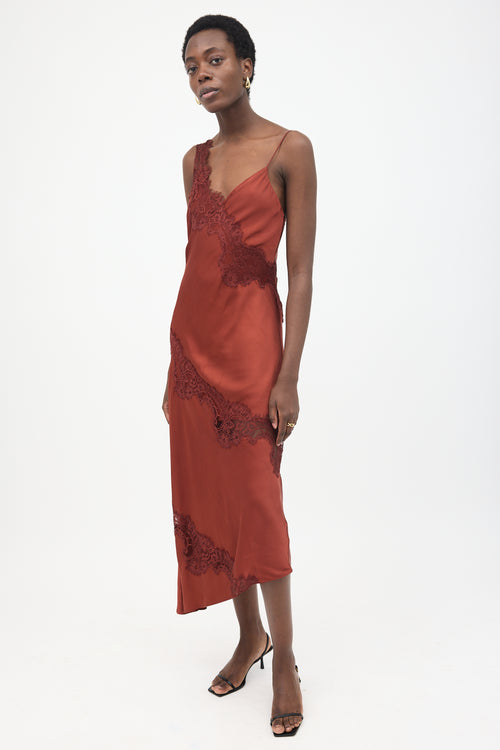 A.L.C. Satin & Lace Stella Slip Dress