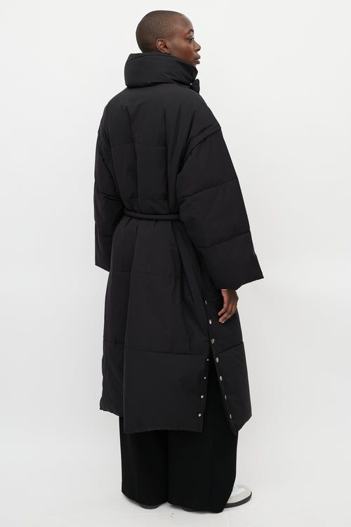 A.L.C. Black Belted Convertible Puffer Coat