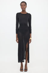 A.L.C. Knit Sheer Maxi Dress