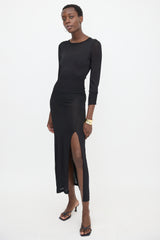 A.L.C. Knit Sheer Maxi Dress