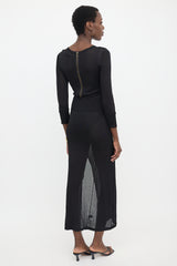 A.L.C. Knit Sheer Maxi Dress
