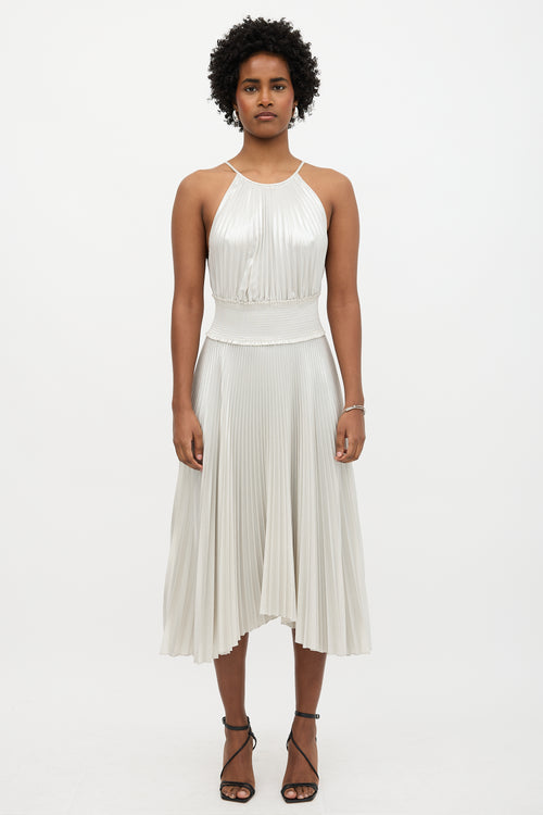 A.L.C. Lamé Weston Pleated Dress