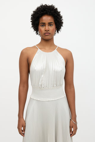 A.L.C. Lamé Weston Pleated Dress