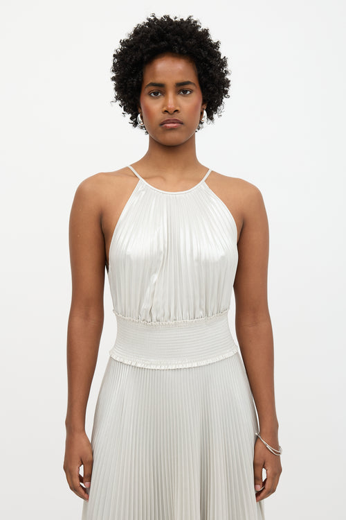 A.L.C. Lamé Weston Pleated Dress