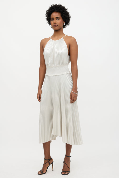 A.L.C. Lamé Weston Pleated Dress