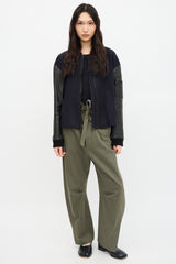 A.L.C. Leather & Wool Bomber Jacket