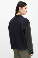 A.L.C. Leather & Wool Bomber Jacket