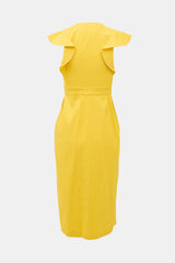 A.L.C. Linen Walker Ruffle Dress