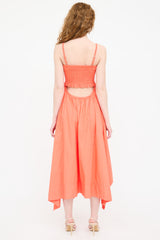 A.L.C. Cut Out Smocked Dress