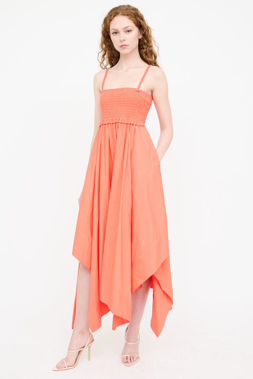 A.L.C. Cut Out Smocked Dress