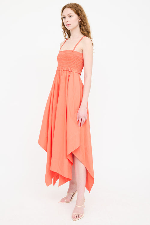 A.L.C. Cut Out Smocked Dress