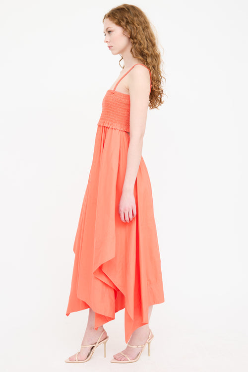 A.L.C. Cut Out Smocked Dress