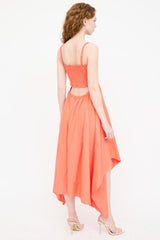 A.L.C. Cut Out Smocked Dress
