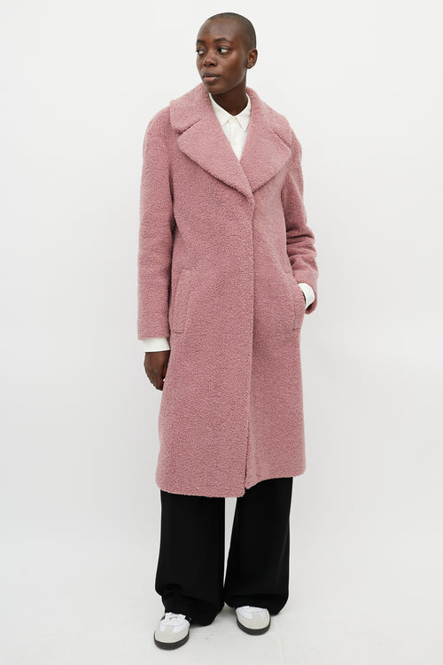 A.L.C. Pink Tufted Teddy Coat