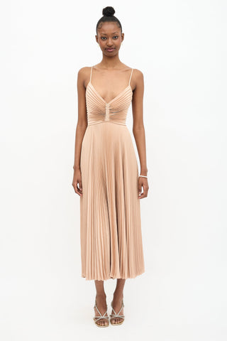 A.L.C. Pleated Tie Back Dress