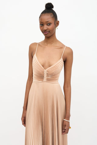 A.L.C. Pleated Tie Back Dress