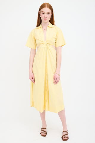 A.L.C. Poplin Cut Out Dress