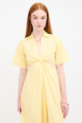 A.L.C. Poplin Cut Out Dress