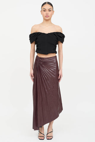 A.L.C. Faux Leather Tracy Skirt