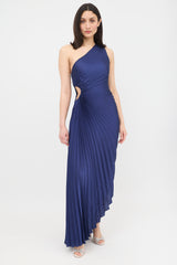 A.L.C. Satin Delfina Pleated Dress