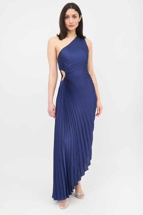 A.L.C. Satin Delfina Pleated Dress