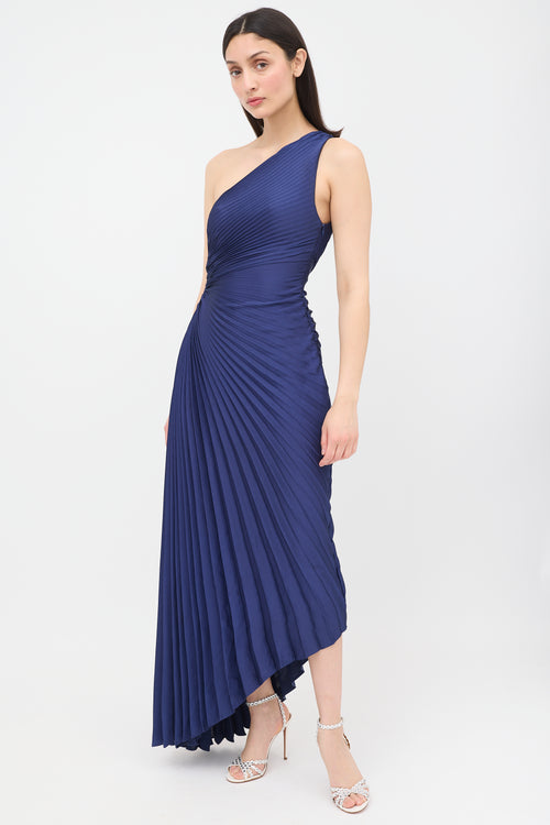 A.L.C. Satin Delfina Pleated Dress