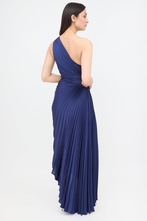 A.L.C. Satin Delfina Pleated Dress