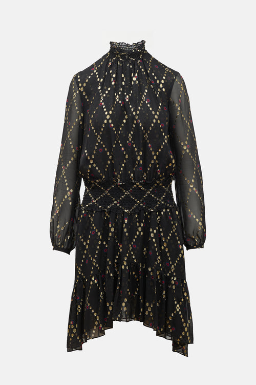 A.L.C. Silk Printed Dress