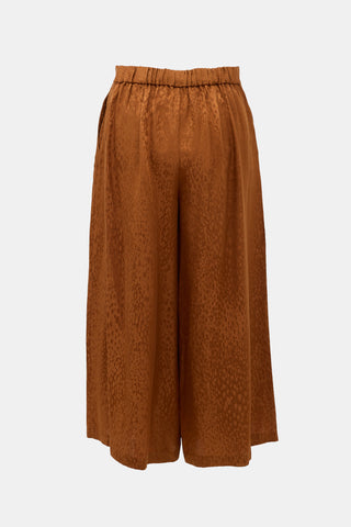 A.L.C. Silk Printed Wide Leg Pant