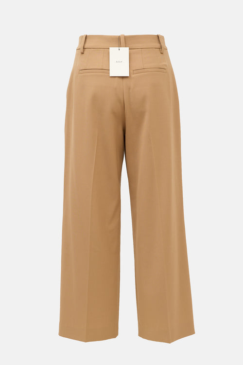 A.L.C. Wool Blend Pleated Trouser