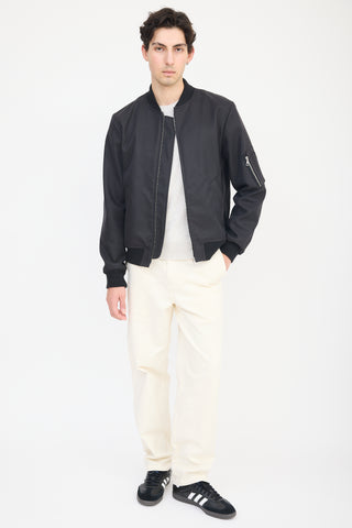 A.P.C. Black Bomber Jacket