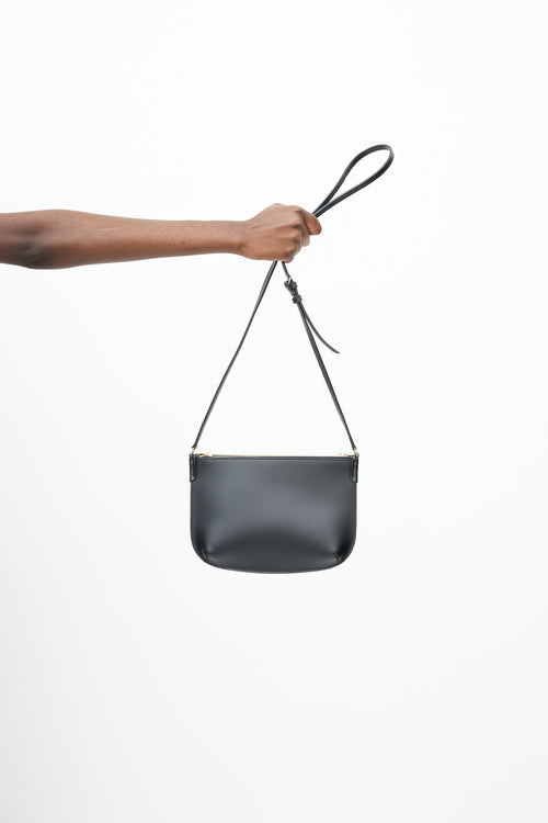 A.P.C. Black Sarah Leather Crossbody Bag