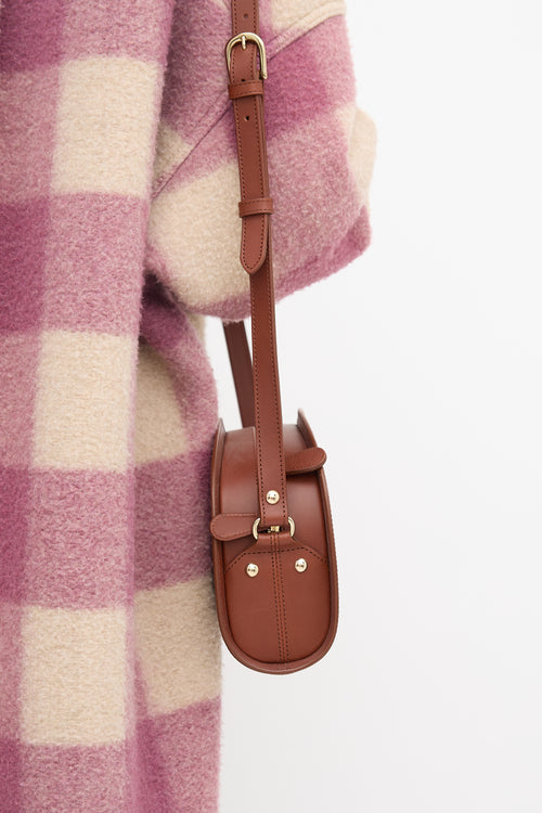 A.P.C. Leather Demi Lune Crossbody Bag