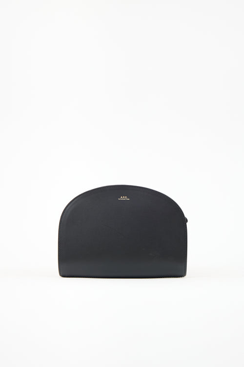 A.P.C. Leather Demi Lune Bag