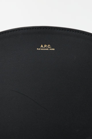 A.P.C. Leather Demi Lune Bag