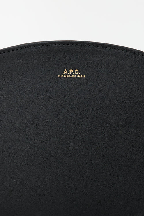 A.P.C. Leather Demi Lune Bag