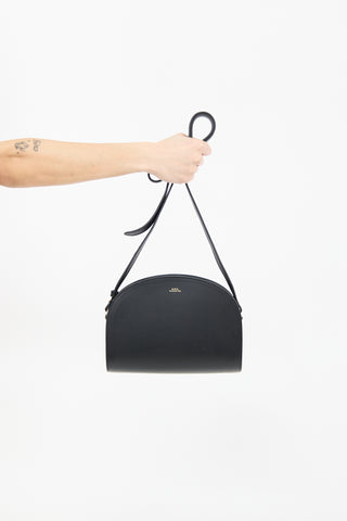 A.P.C. Leather Demi Lune Bag