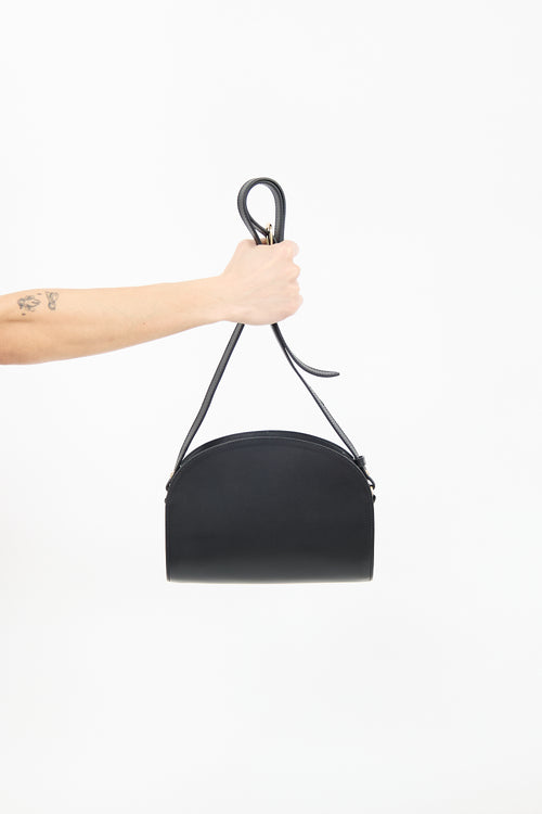 A.P.C. Leather Demi Lune Bag