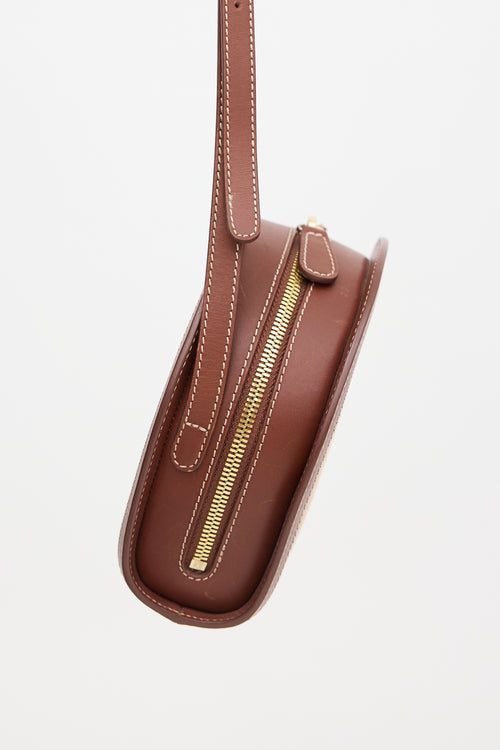 A.P.C. Leather & Jute Myla Bag